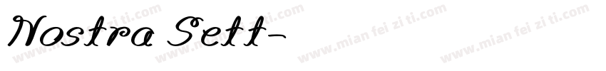 Nostra Sett字体转换